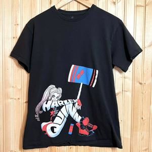 DC Comics Official Harley Quinn Hit Hammer T Shirt Black Womens Sz M